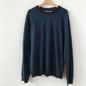 Ted Baker dark teal and navy knit sweater